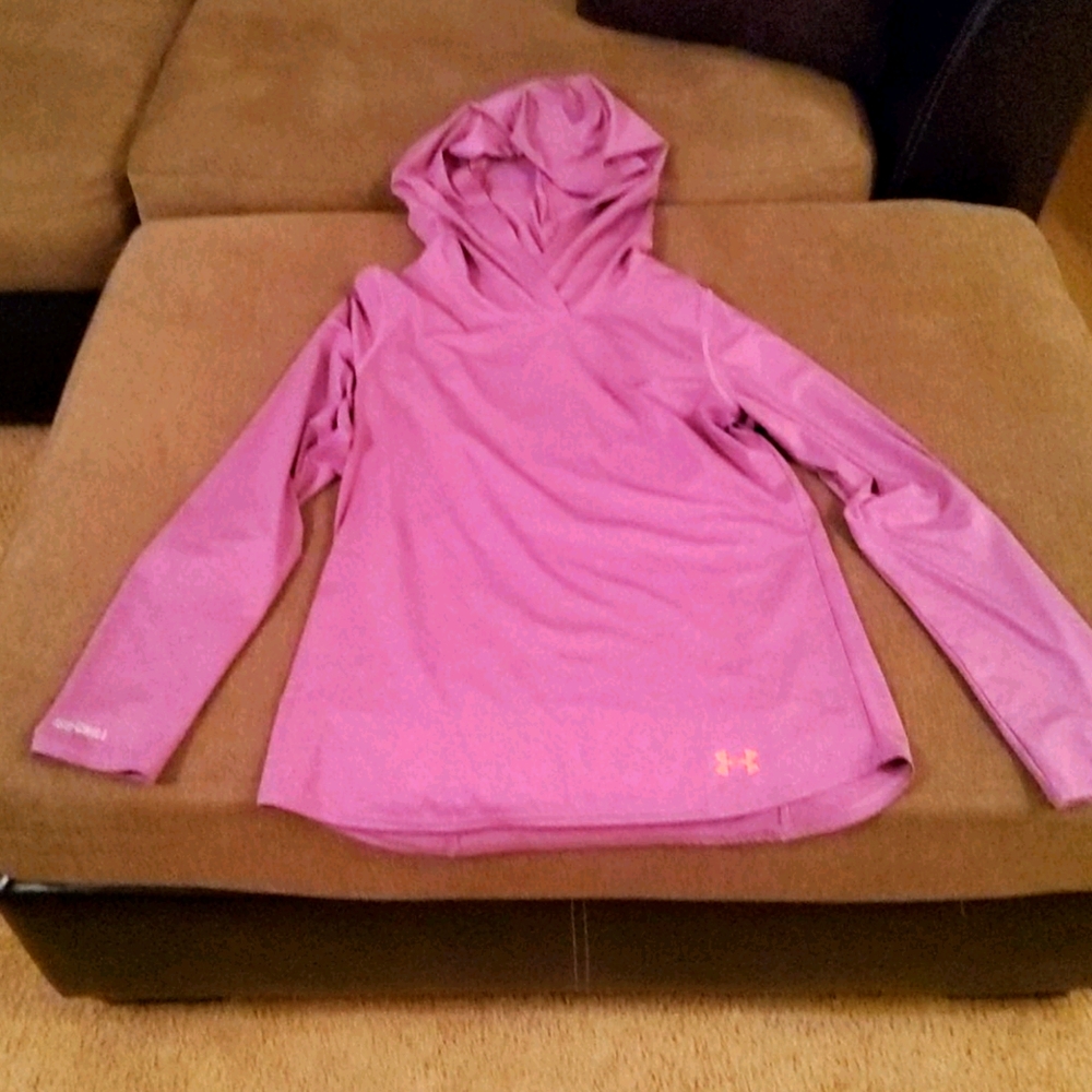 Under Armour Long Sleeve Hooded Shirt Size Medium